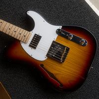 G&L ASAT Classic Bluesboy Semi-Hollow 3-Tone Sunburst MP