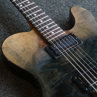 Schecter PT Standard, Black Fade Burst Burl