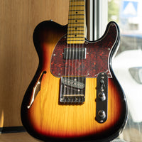 G&L Tribute ASAT Classic Bluesboy Semi-Hollow 3-Tone Sunburst MP SF