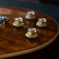 Vintage V100AFD Reissued Left-Handed, Flamed Amber