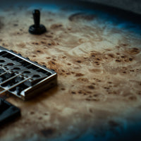 PRS SE Custom 24-08, Poplar Burl LTD, Lake Blue Midnight Burst