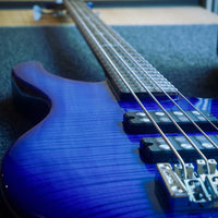 PRS SE Kingfisher Bass, Faded Blueburst Wrap