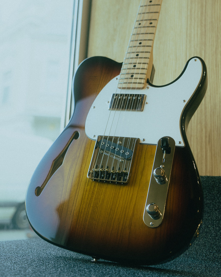 G&L Tribute ASAT Classic Bluesboy Semi-Hollow 3-Tone Sunburst MP SF