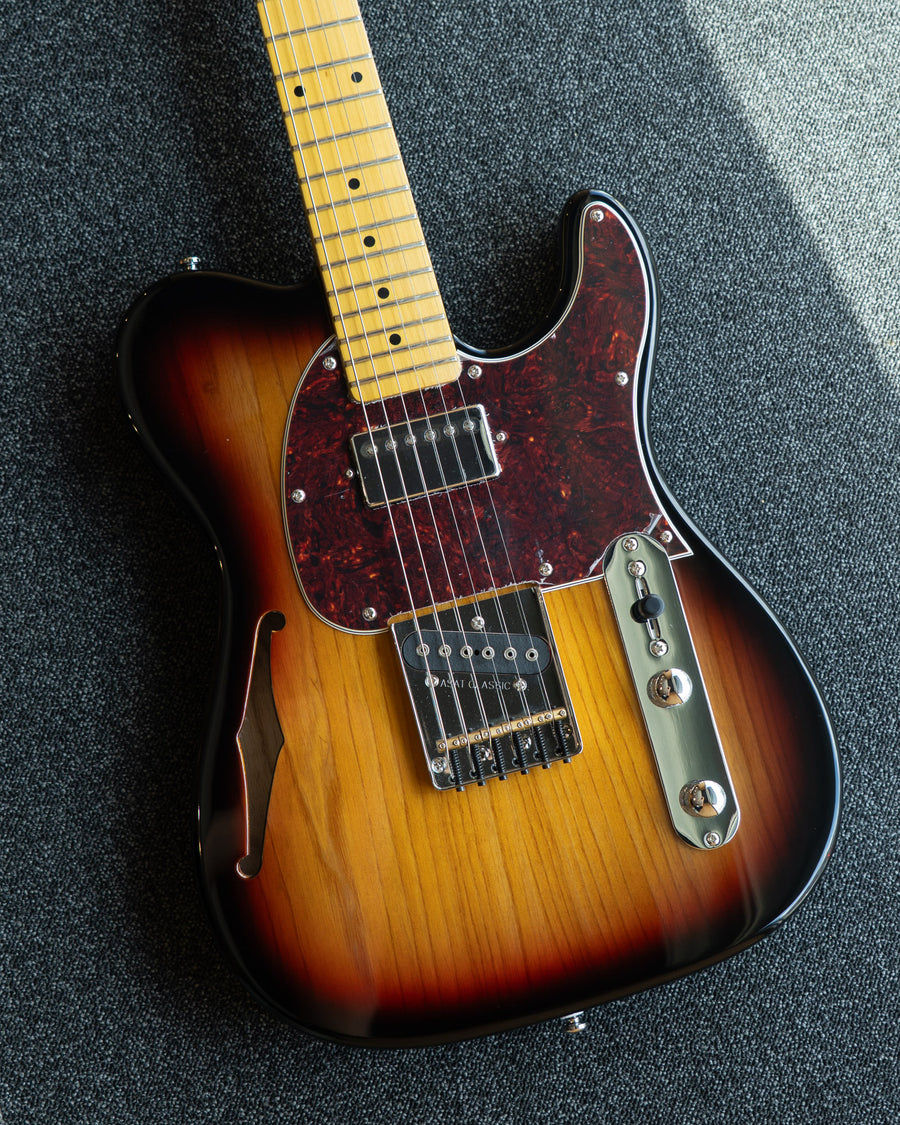 G&L Tribute ASAT Classic Bluesboy Semi-Hollow 3-Tone Sunburst MP SF