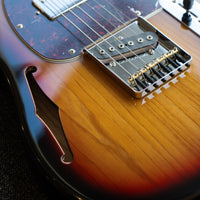 G&L Tribute ASAT Classic Bluesboy Semi-Hollow 3-Tone Sunburst MP SF