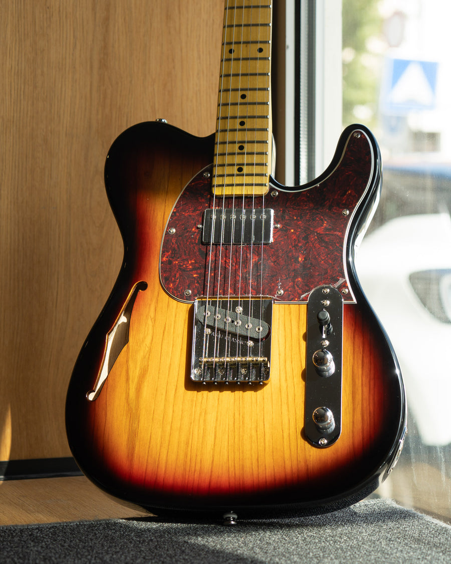 G&L Tribute ASAT Classic Bluesboy Semi-Hollow 3-Tone Sunburst MP SF