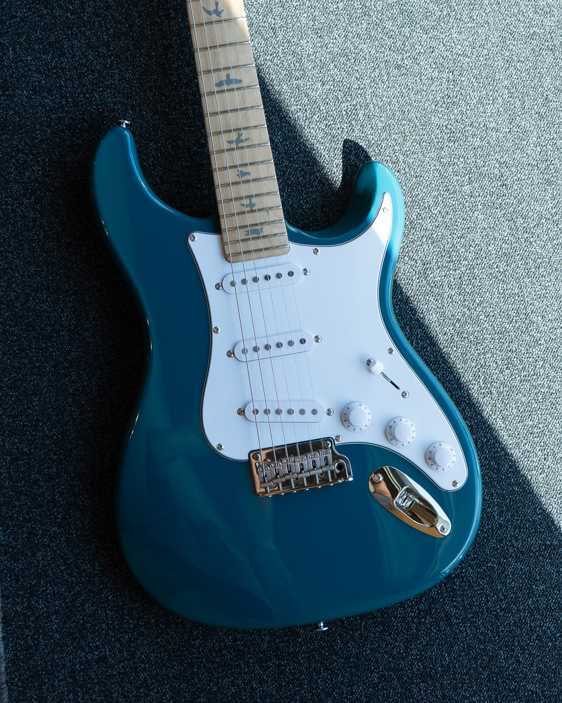 PRS SE Silver Sky MP, Nylon Blue