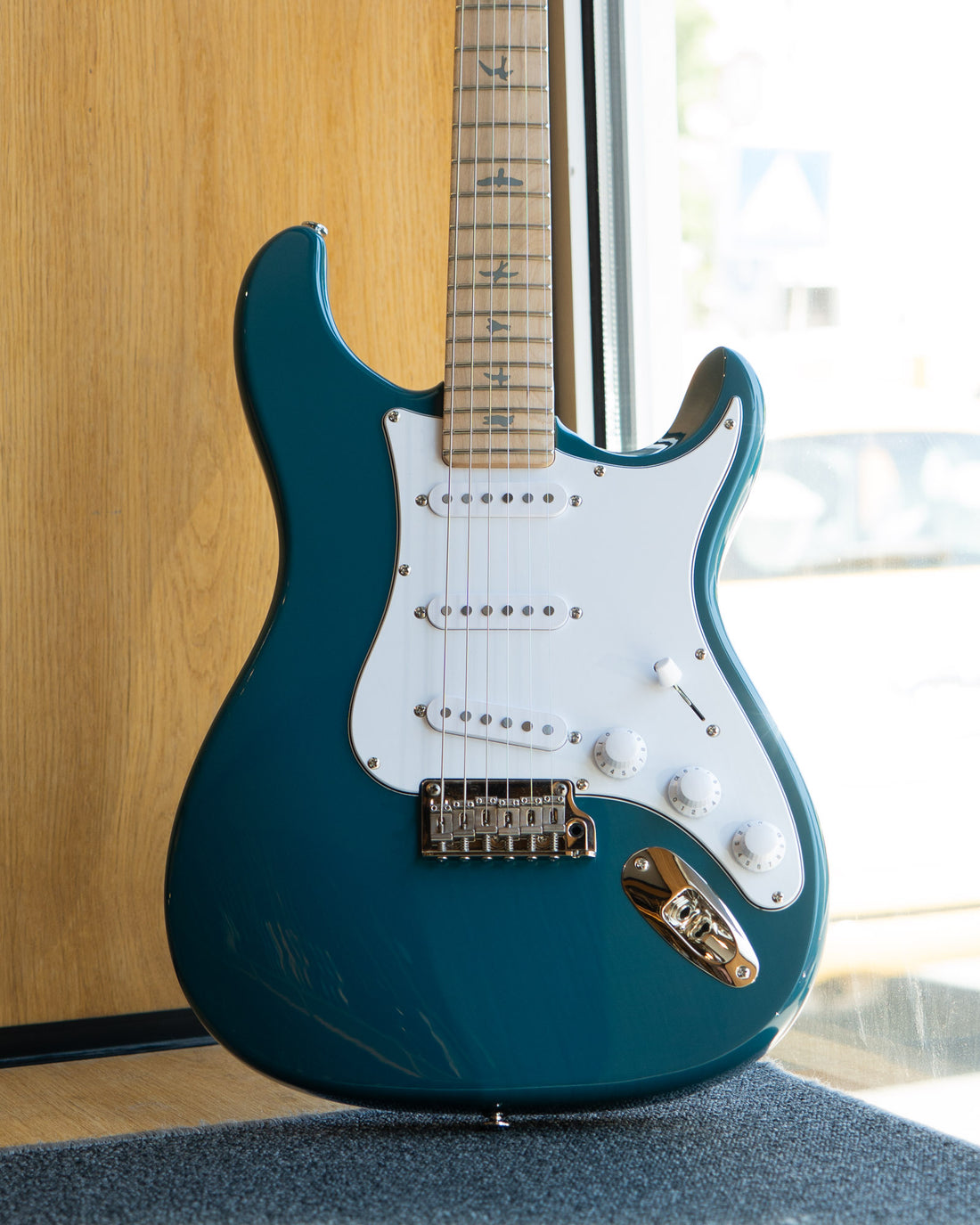 PRS SE Silver Sky MP, Nylon Blue