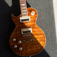 Vintage V100AFD Reissued Left-Handed, Flamed Amber
