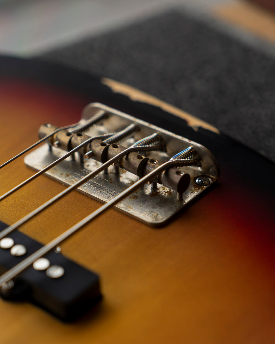 Vintage V74 ICON Fretless, Distressed Sunset Sunburst