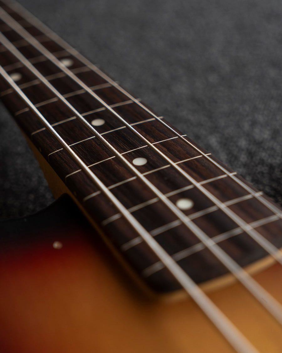 Vintage V74 ICON Fretless, Distressed Sunset Sunburst