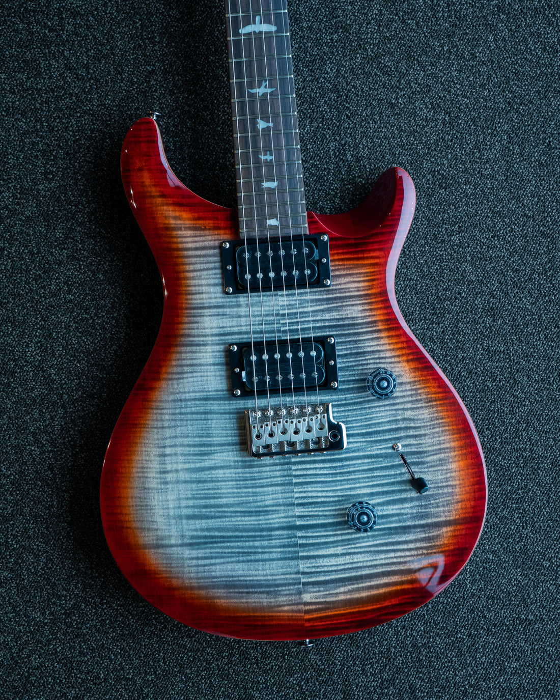 PRS SE Custom 24, Charcoal Cherry Burst