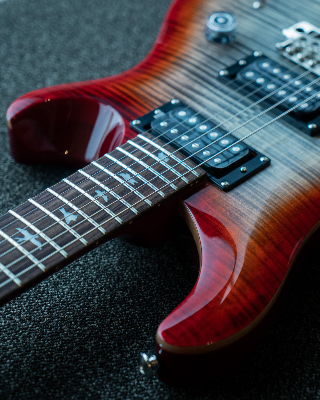 PRS SE Custom 24, Charcoal Cherry Burst