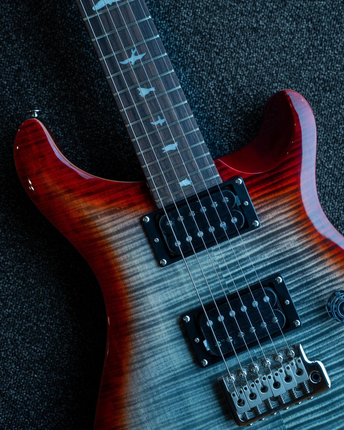 PRS SE Custom 24, Charcoal Cherry Burst