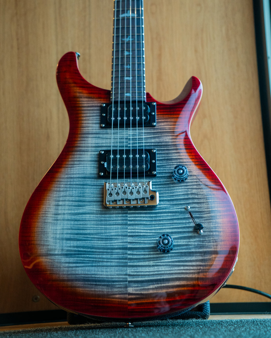 PRS SE Custom 24, Charcoal Cherry Burst