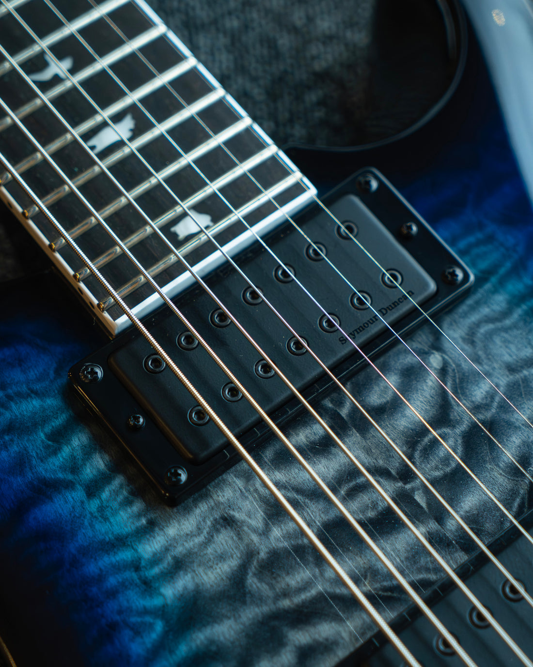 PRS SE Mark Holcomb SVN, Blue Holcomb Burst