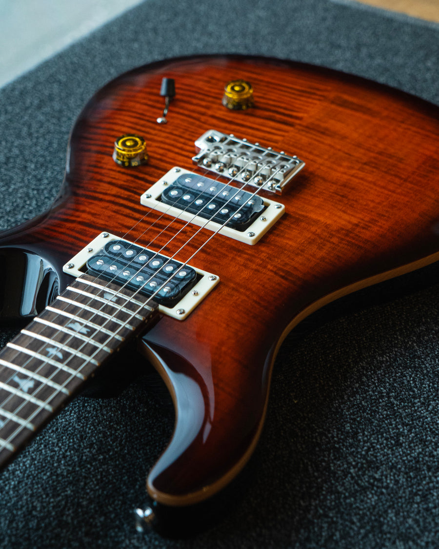 PRS SE Custom 24, Orange Tiger Smokeburst