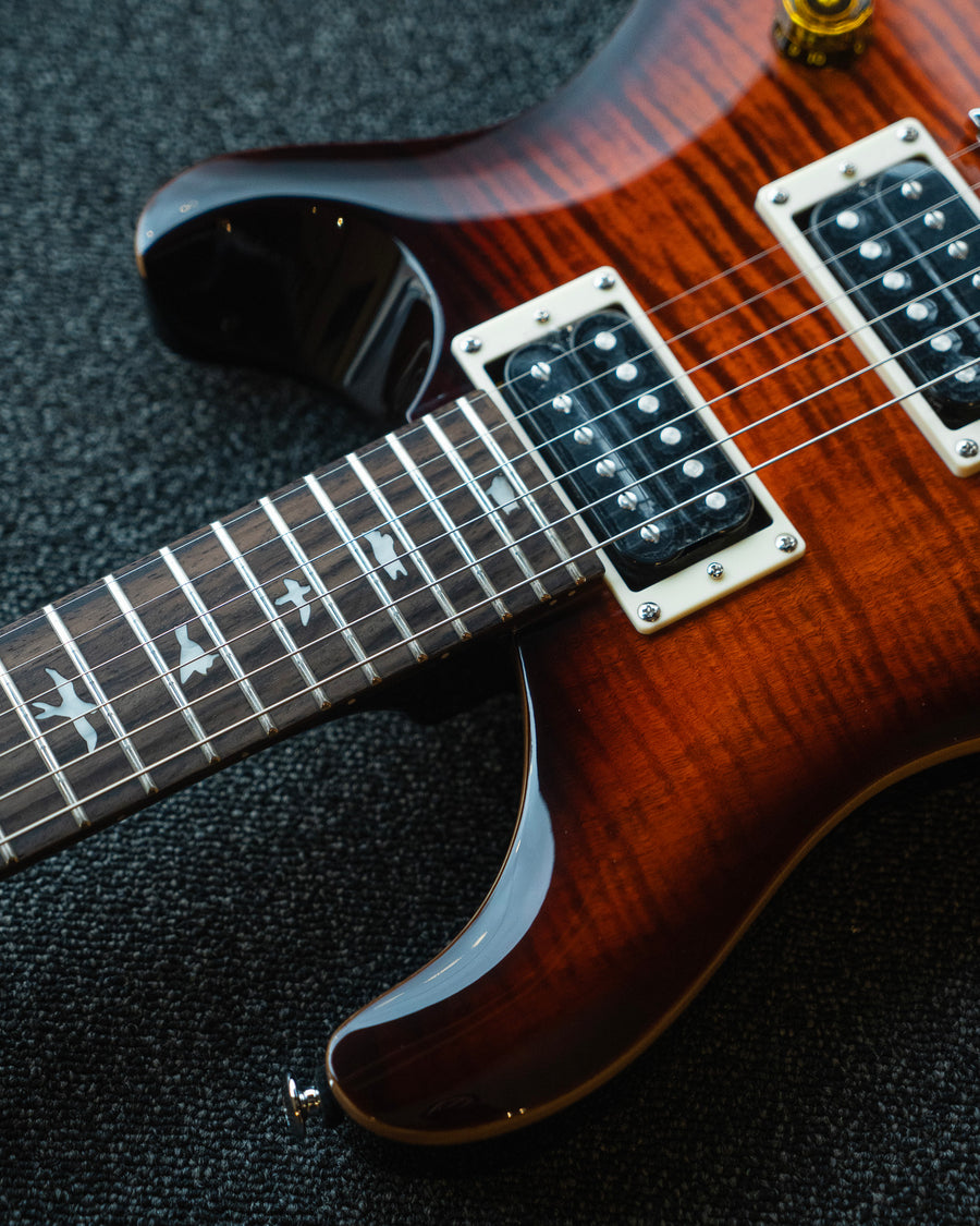 PRS SE Custom 24, Orange Tiger Smokeburst