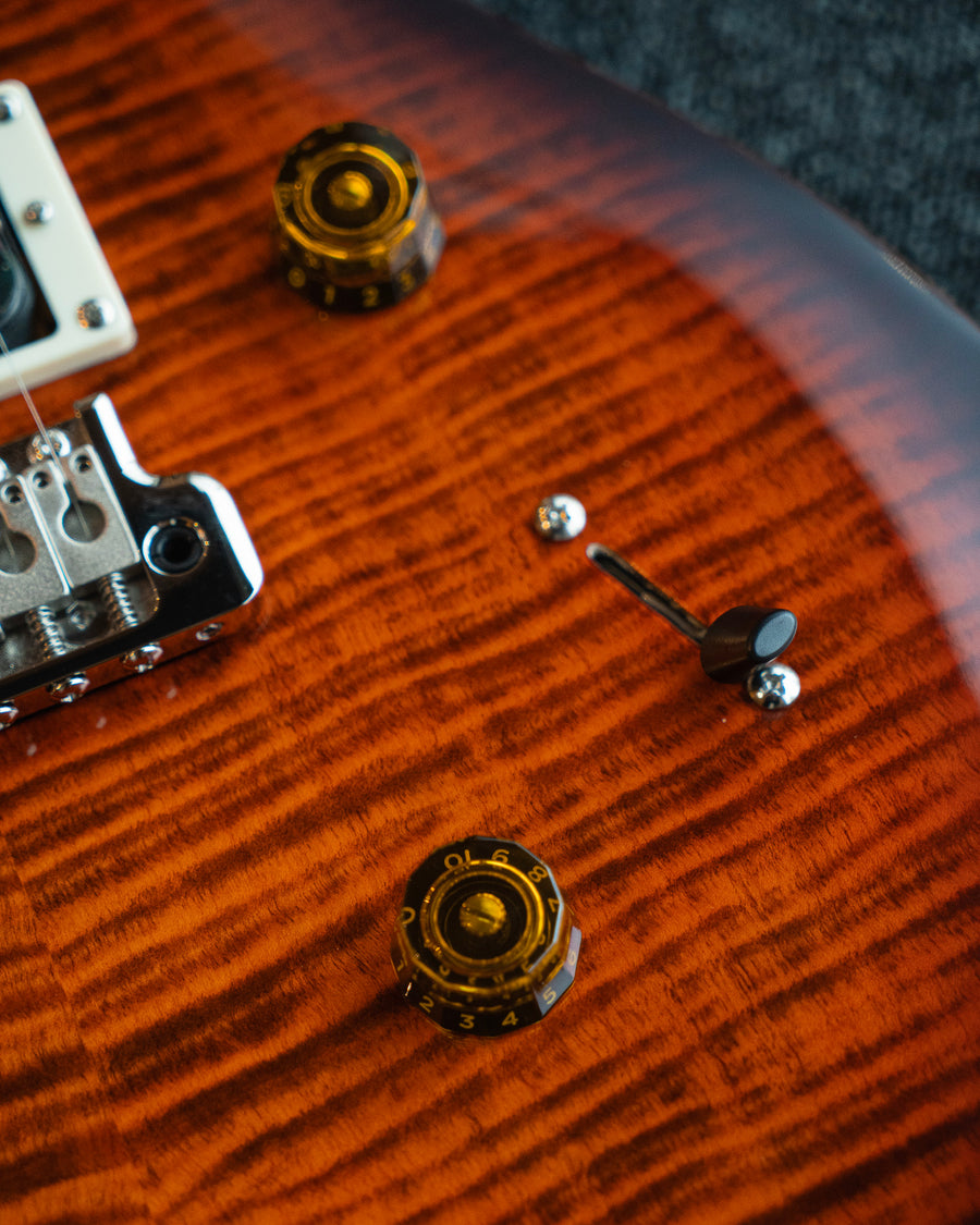 PRS SE Custom 24, Orange Tiger Smokeburst