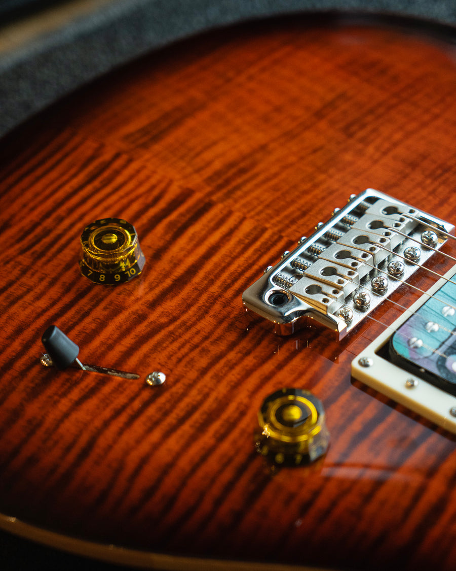 PRS SE Custom 24, Orange Tiger Smokeburst