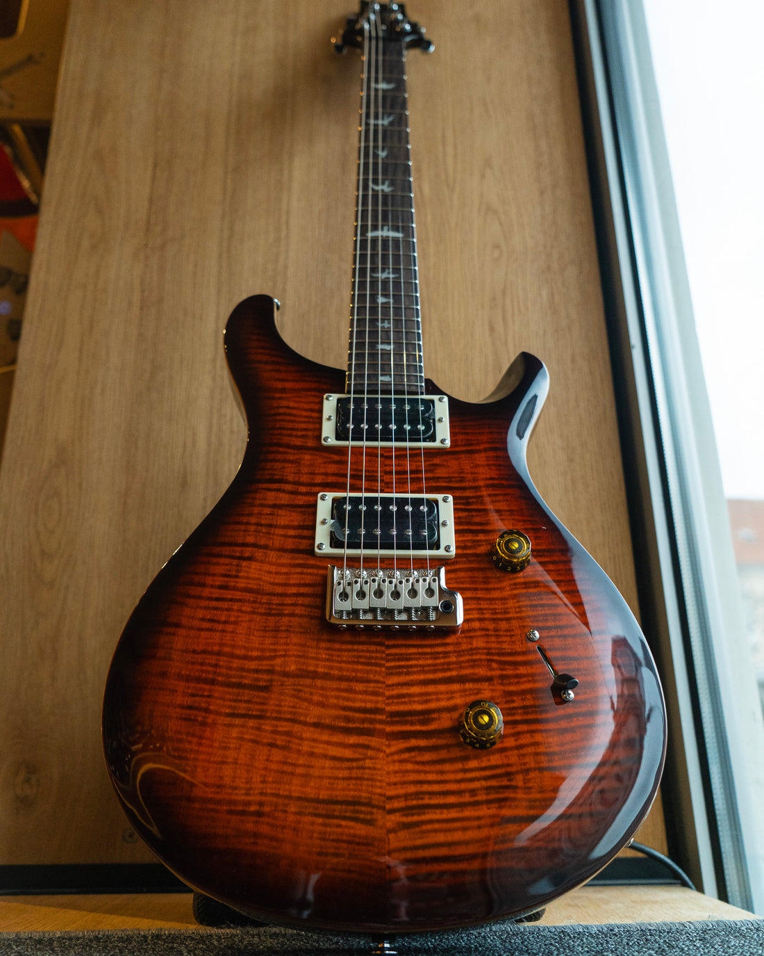 PRS SE Custom 24, Orange Tiger Smokeburst