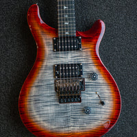 PRS SE Custom 24 Floyd, Charcoal Cherry Burst