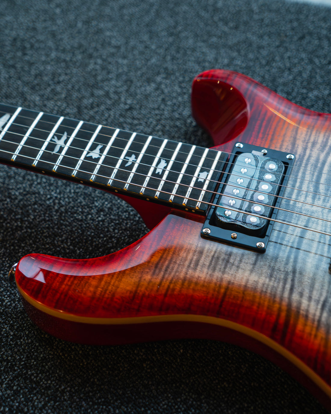 PRS SE Custom 24 Floyd, Charcoal Cherry Burst