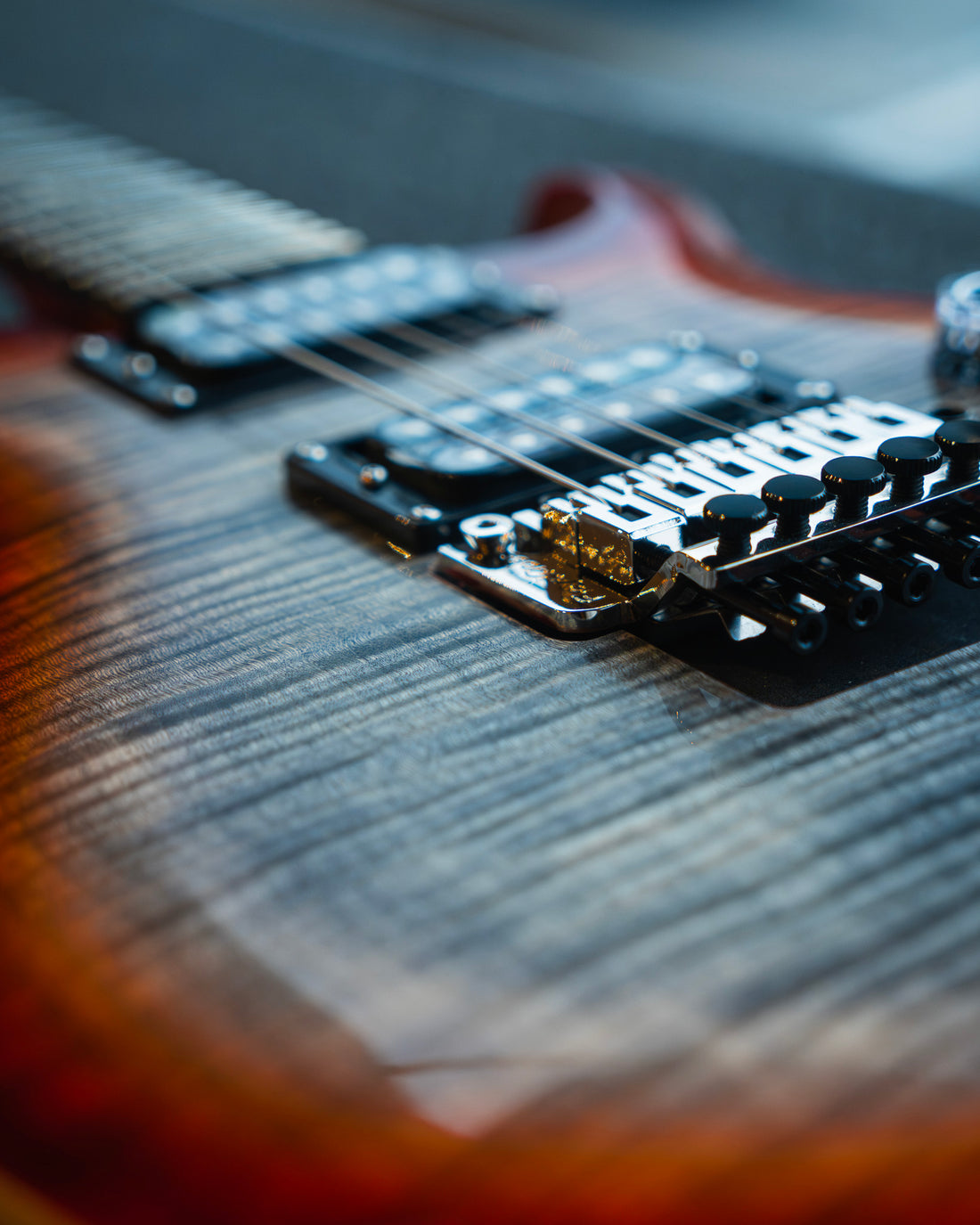 PRS SE Custom 24 Floyd, Charcoal Cherry Burst
