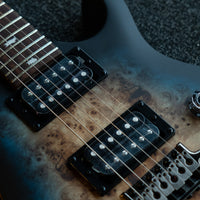 PRS SE Custom 24-08, Poplar Burl LTD, Lake Blue Midnight Burst