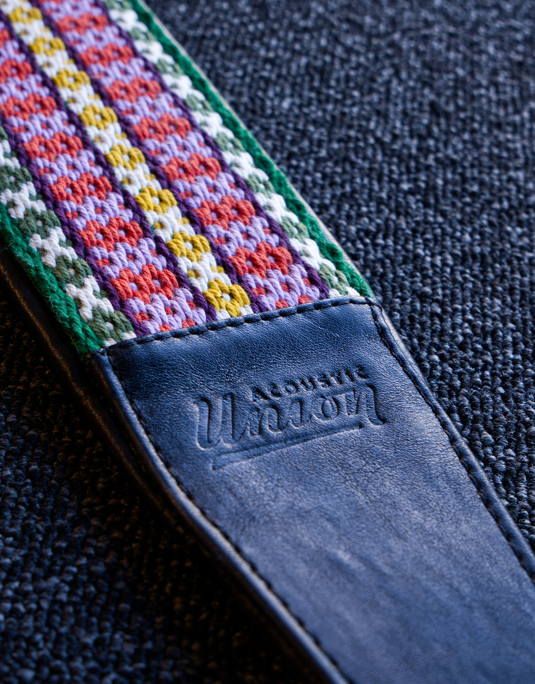 Acoustic Union Guitar Strap, Premium Stitching, Assorted
