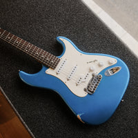 G&L Custom Shop Legacy SSZ RW, Nitro Lake Placid Blue