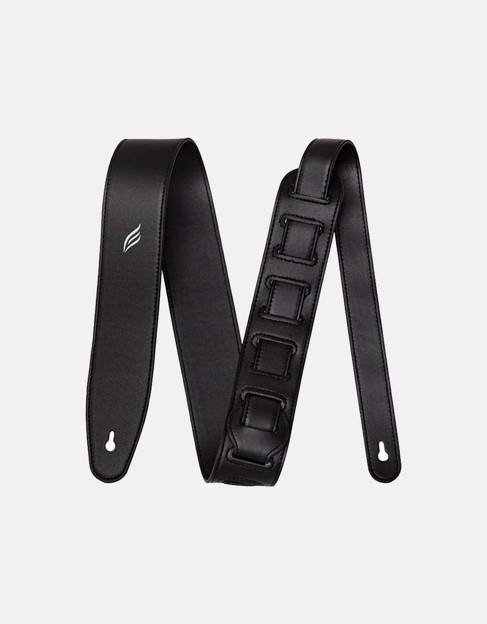 Enya Leather Guitar Strap, Black