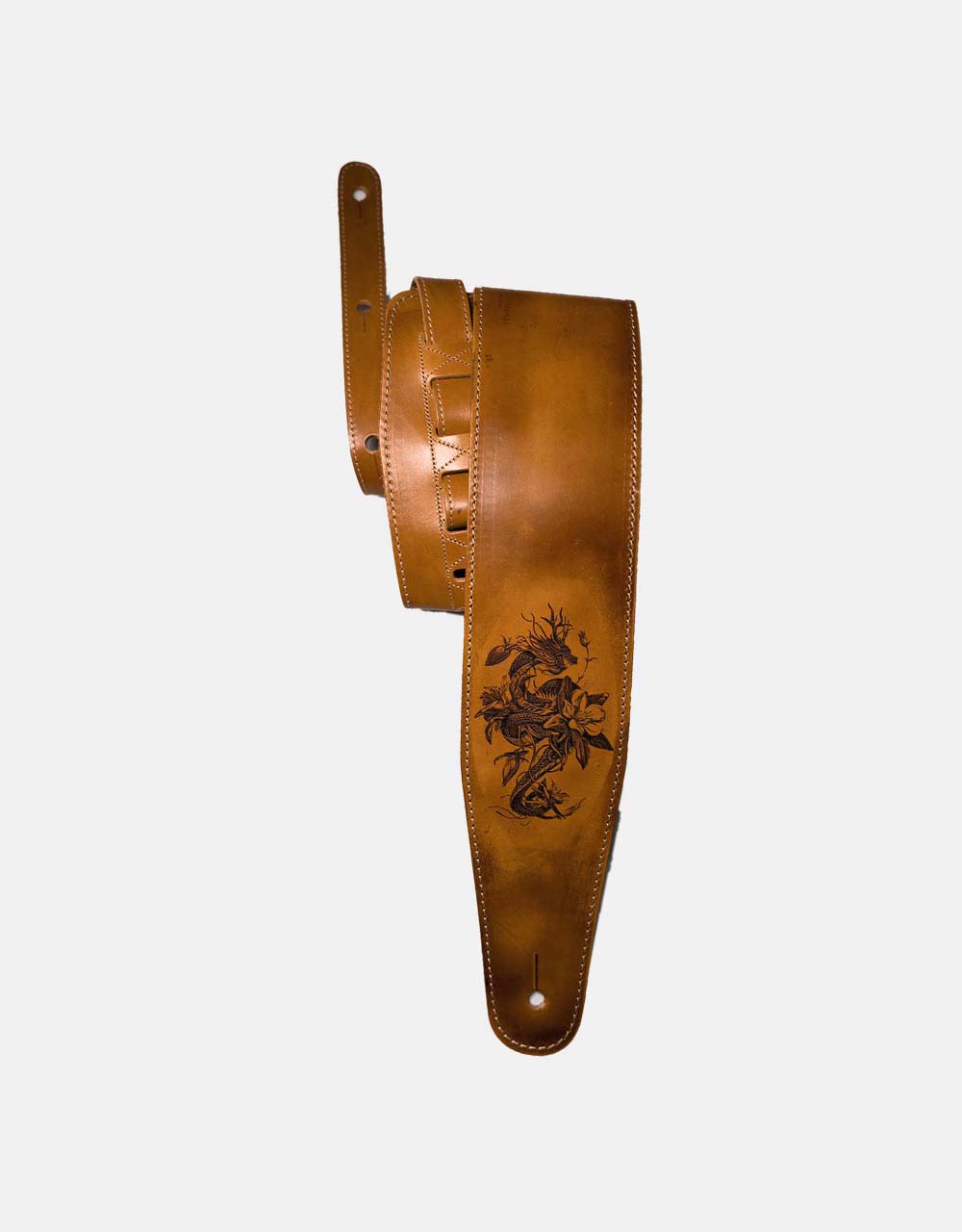 Bass Strap Lucky Leather Rock Lux