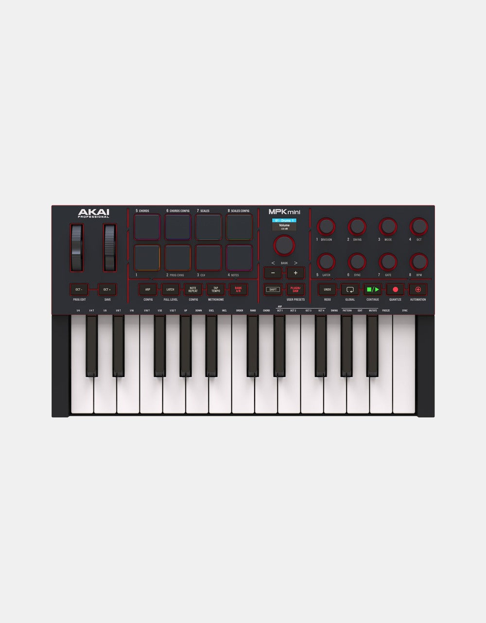 AKAI MPKMINI4B MIDI Controller, Black