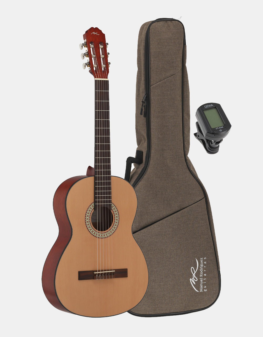 Manuel Rodriguez Estudio Set Cedar 4/4, Natural Matte, Bag & Tuner