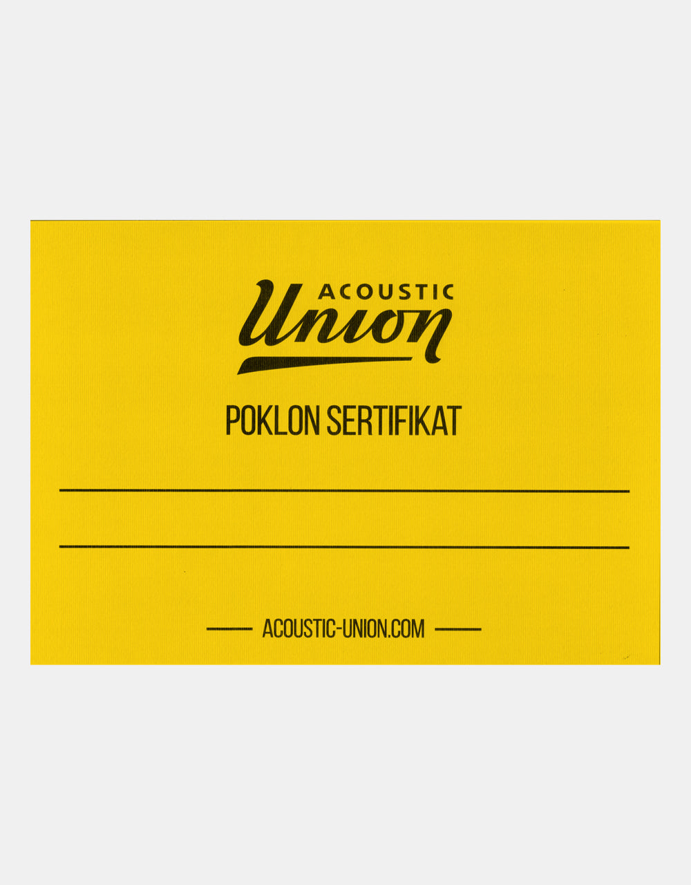 Acoustic Union Gift Card