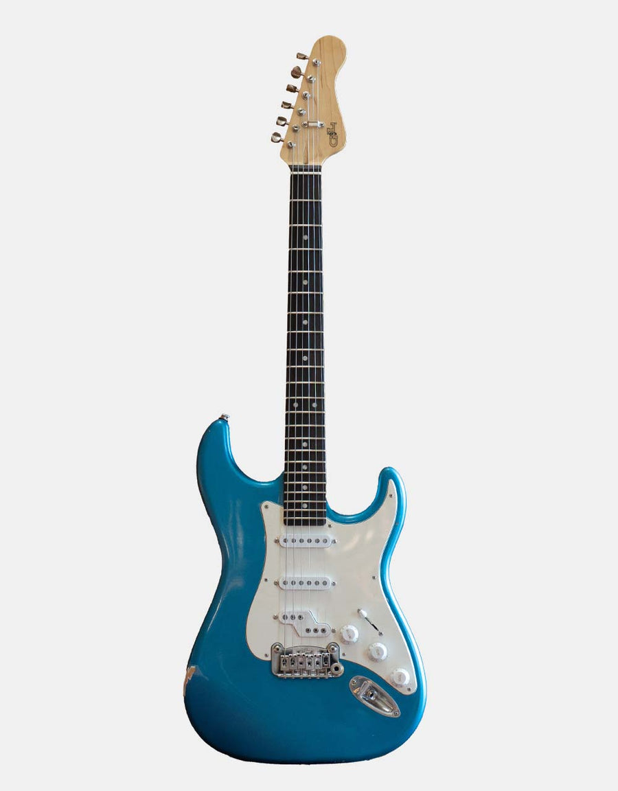 G&L Custom Shop Legacy SSZ RW, Nitro Lake Placid Blue