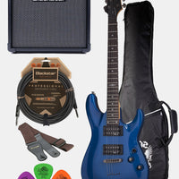 Schecter SGR C-1 Blue, Rock Guitar Set+