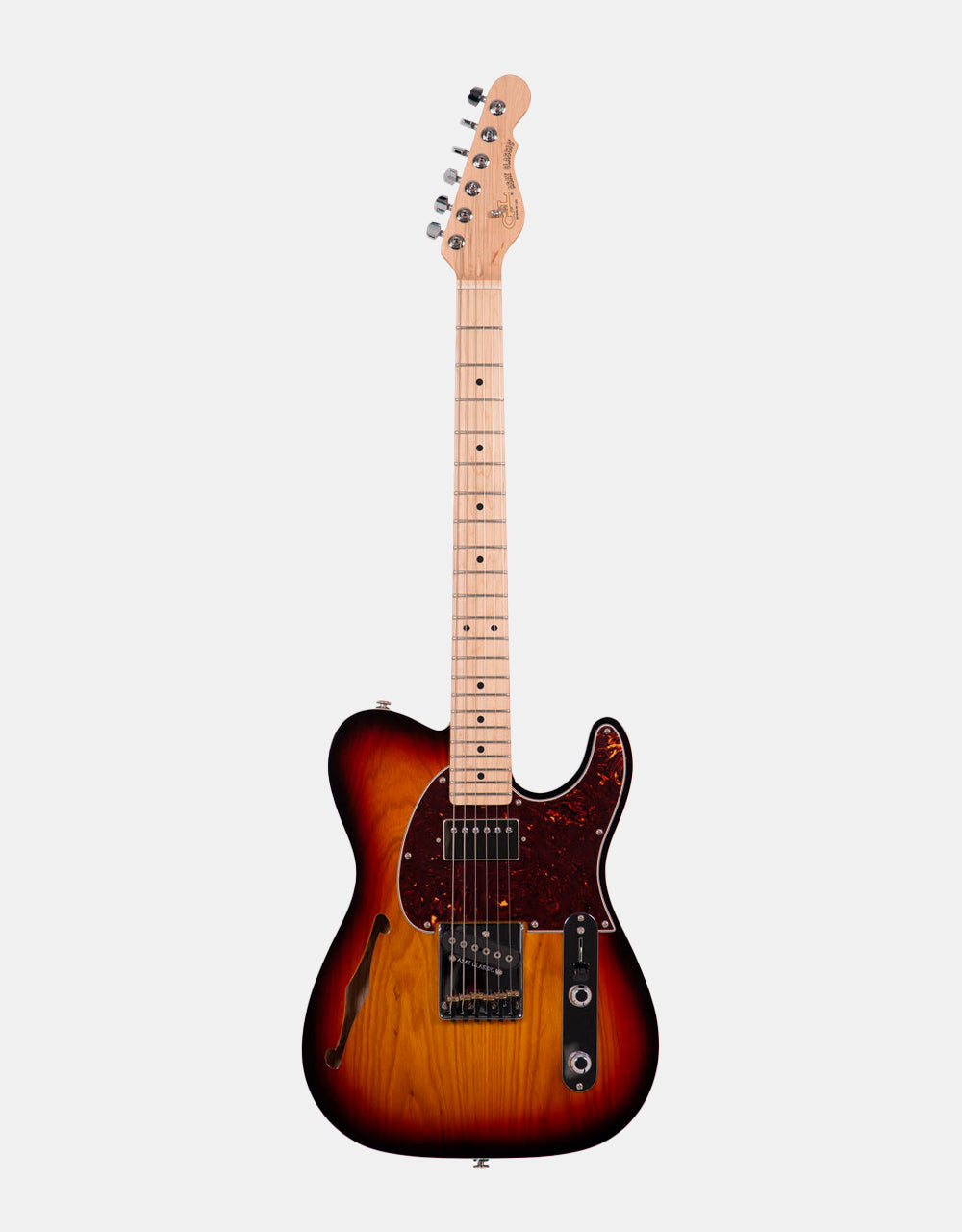 G&L Tribute ASAT Classic Bluesboy Semi-Hollow 3-Tone Sunburst MP SF